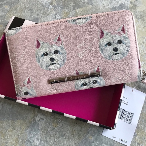 Betsey Johnson Handbags - *SOLD* Betsey Johnson Terrier Zip Wallet/Wristlet
